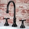 Kingston Brass KS2985BEX Essex Widespread Bathroom Faucet W/ Brass Pop-Up, Bronze KS2985BEX - alternate 2